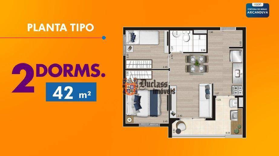 Apartamento à venda com 2 quartos, 40m² - Foto 35