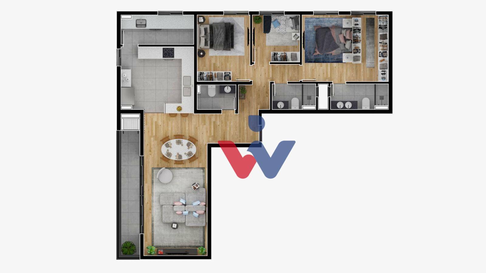 Apartamento à venda com 1 quarto, 3660m² - Foto 21