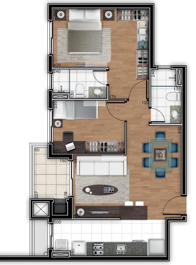 Apartamento à venda com 2 quartos, 6772m² - Foto 33