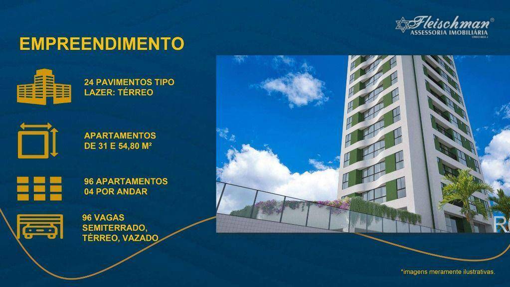 Apartamento à venda com 2 quartos, 30m² - Foto 2