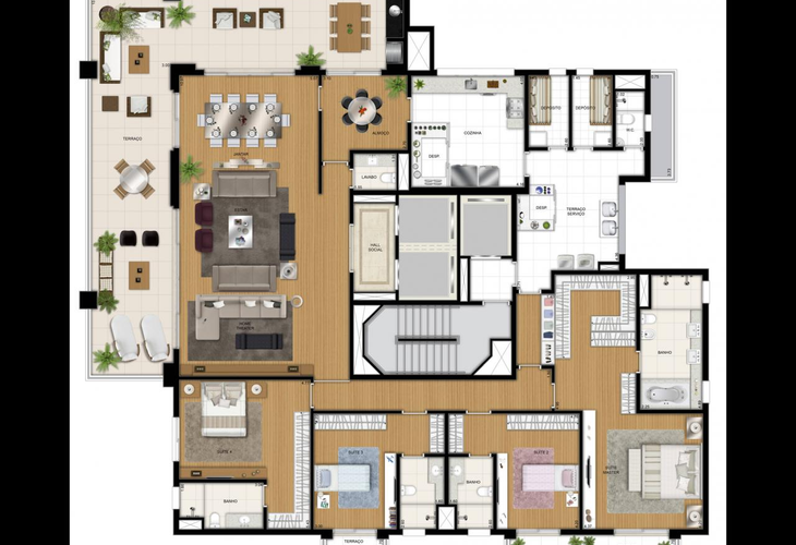 Apartamento à venda com 4 quartos, 357m² - Foto 9