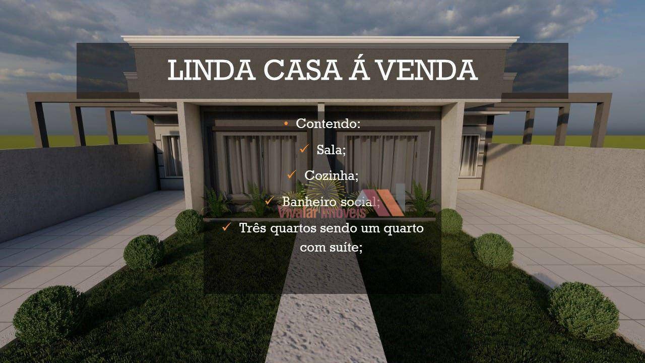 Casa à venda com 3 quartos, 70m² - Foto 1