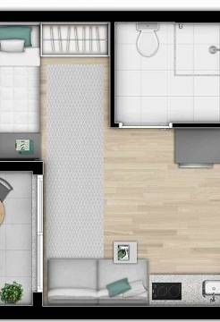 Apartamento à venda com 1 quarto, 27m² - Foto 1