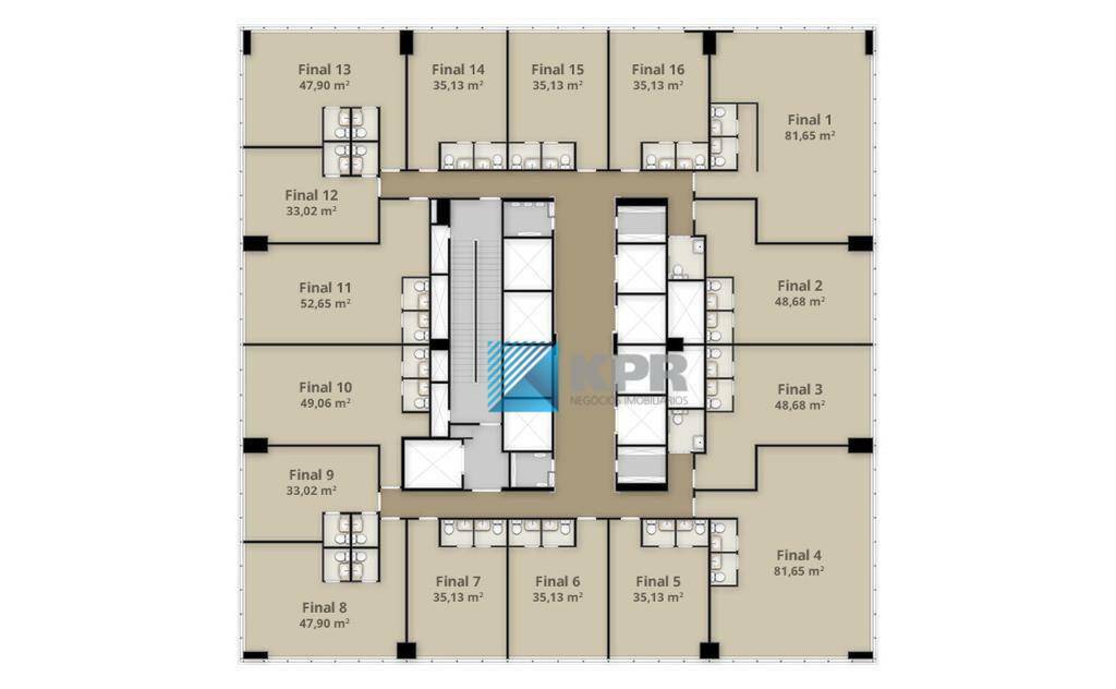 Conjunto Comercial-Sala para alugar, 53m² - Foto 5