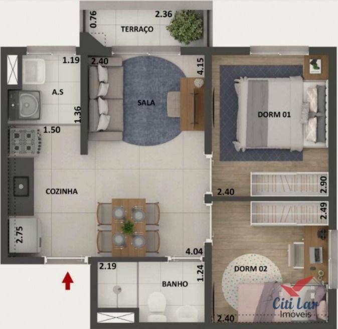 Apartamento à venda com 2 quartos, 36m² - Foto 33