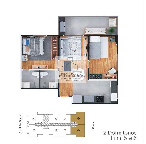 Apartamento à venda com 2 quartos, 60m² - Foto 10