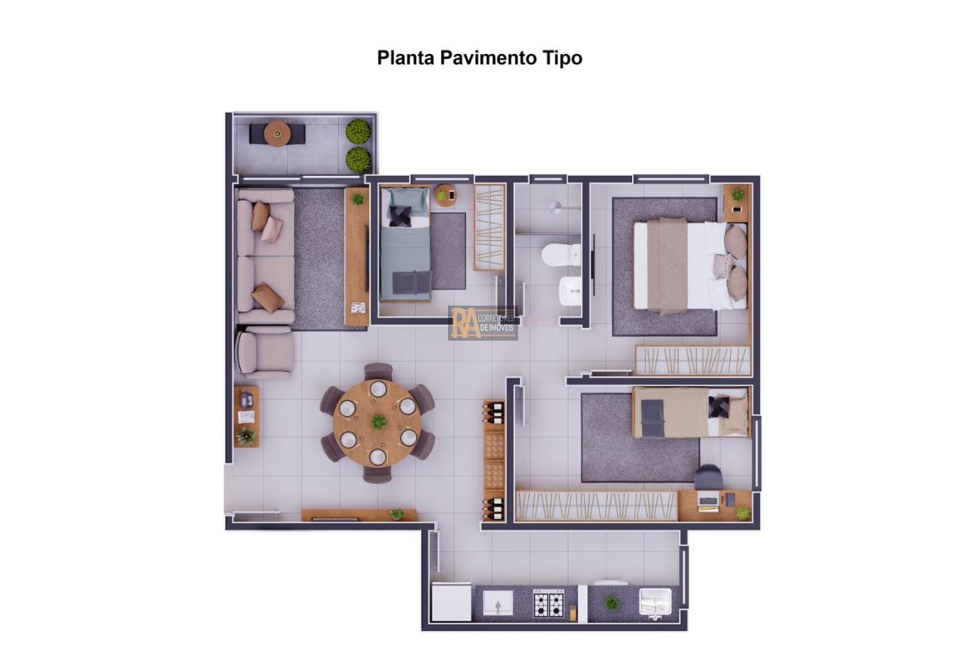 Apartamento à venda com 3 quartos, 54m² - Foto 16