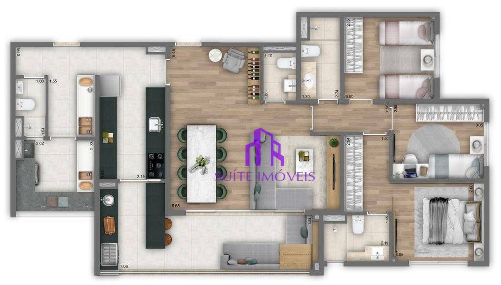 Apartamento à venda com 4 quartos, 116m² - Foto 17