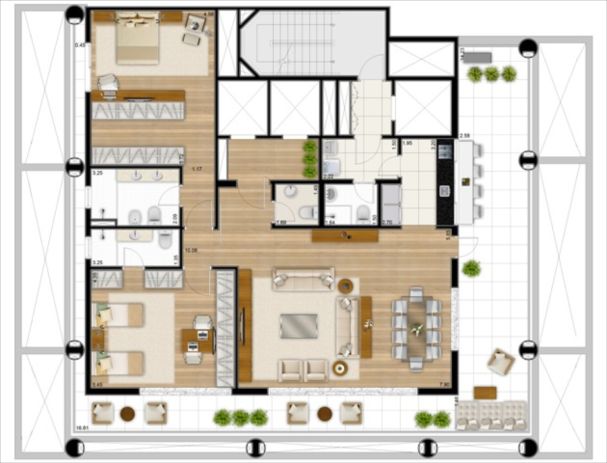 Apartamento à venda com 2 quartos, 205m² - Foto 7