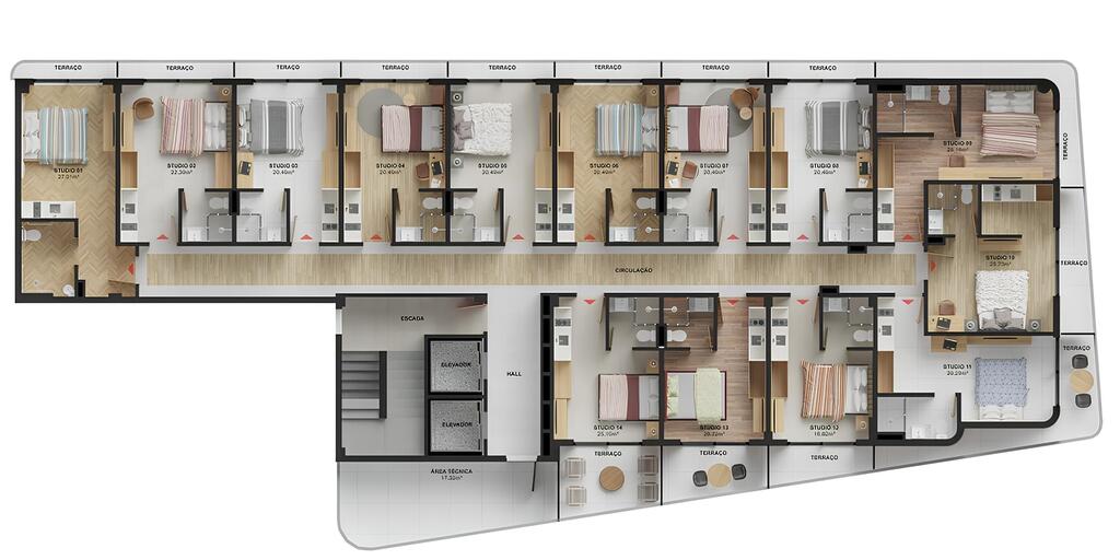 Apartamento à venda com 1 quarto, 2239m² - Foto 31