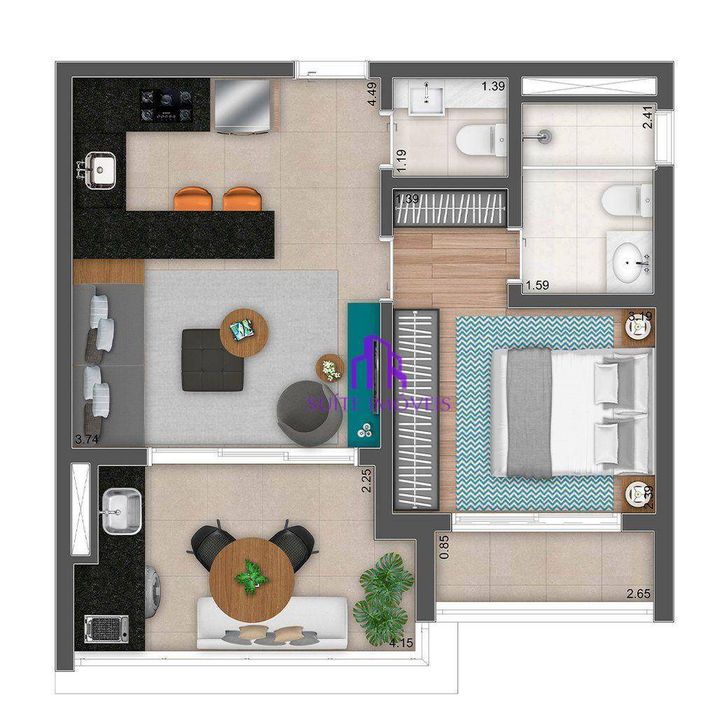 Apartamento à venda com 2 quartos, 71m² - Foto 7