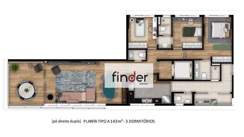 Apartamento à venda com 3 quartos, 145m² - Foto 24