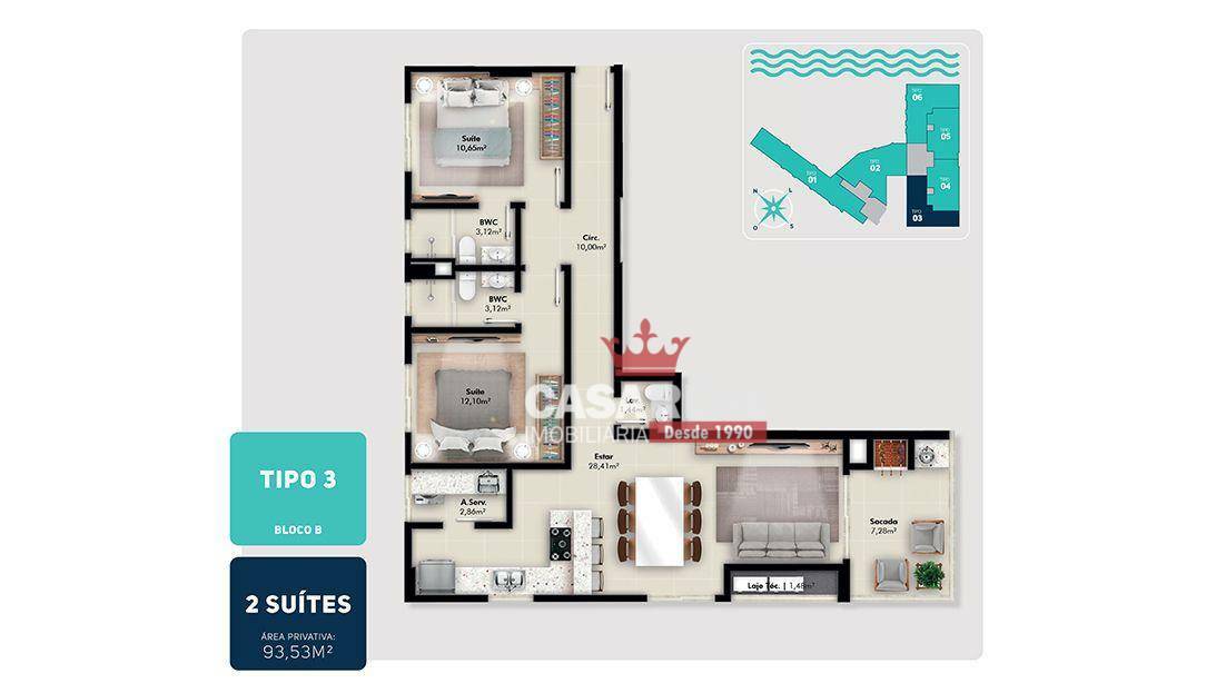 Apartamento à venda com 2 quartos, 93m² - Foto 19