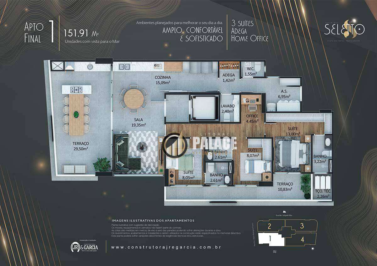 Apartamento à venda com 3 quartos, 151m² - Foto 16