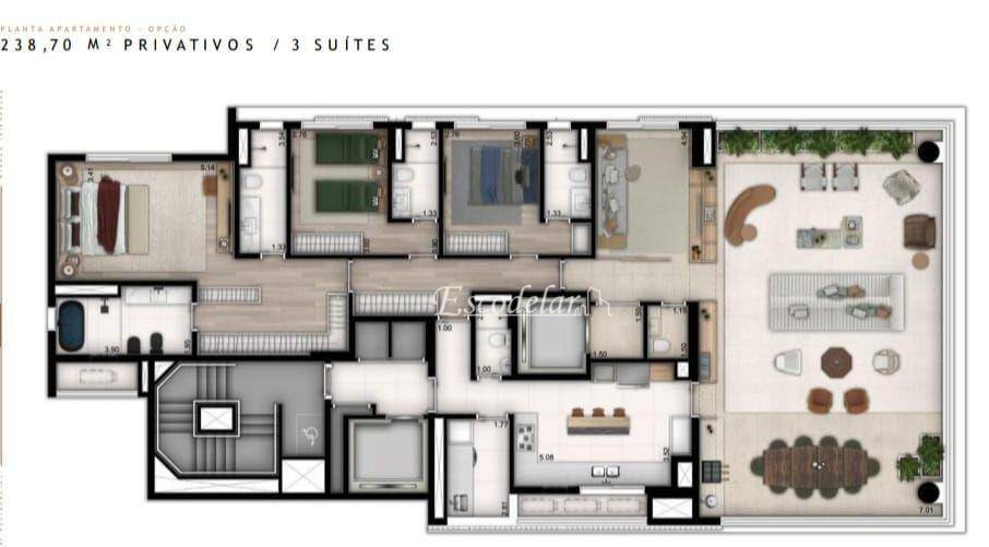 Cobertura à venda com 4 quartos, 427m² - Foto 13