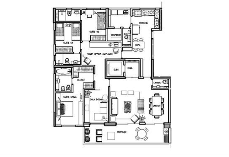 Apartamento à venda com 4 quartos, 169m² - Foto 3