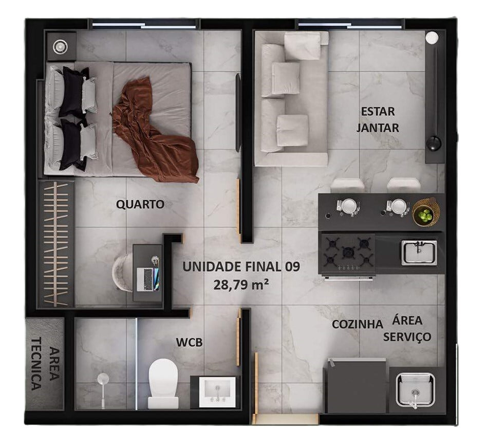 Apartamento à venda com 2 quartos, 56m² - Foto 26