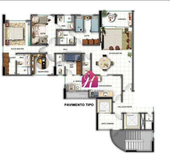 Apartamento à venda com 3 quartos, 130m² - Foto 1