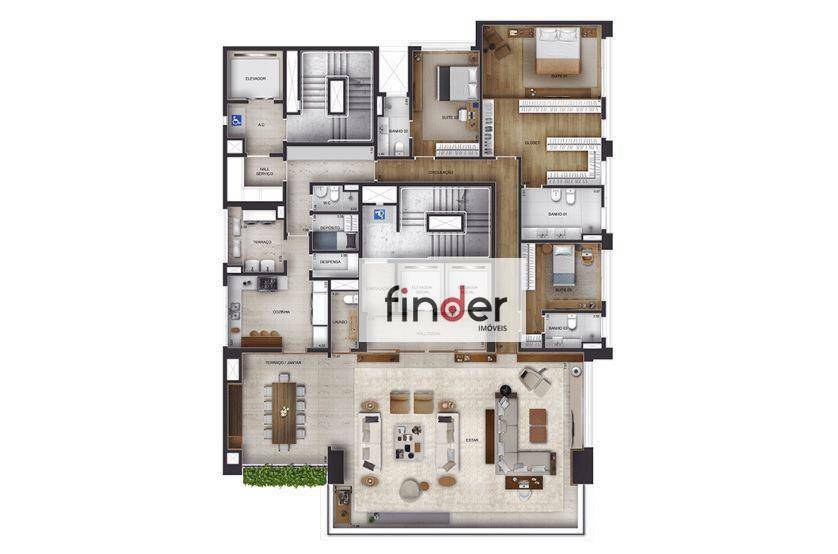 Apartamento à venda com 4 quartos, 303m² - Foto 27