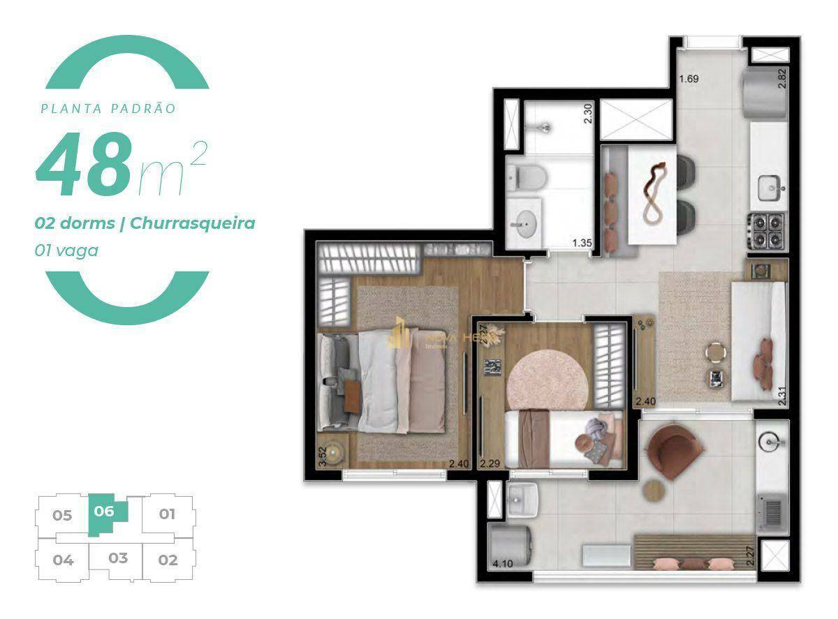 Apartamento à venda com 3 quartos, 78m² - Foto 35