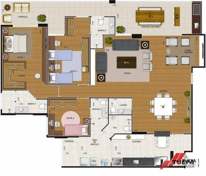 Apartamento à venda com 3 quartos, 173m² - Foto 16