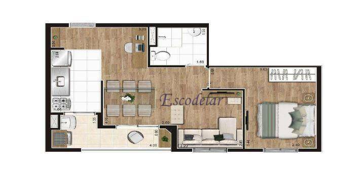 Apartamento à venda com 2 quartos, 42m² - Foto 17