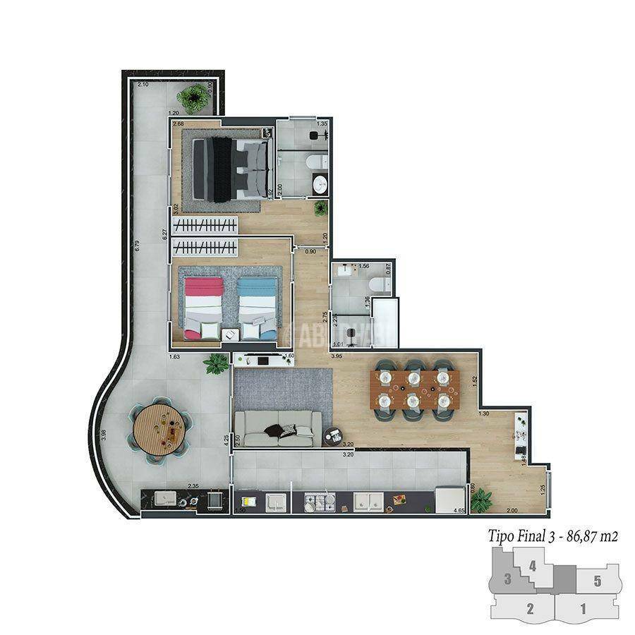 Apartamento à venda com 2 quartos, 86m² - Foto 21