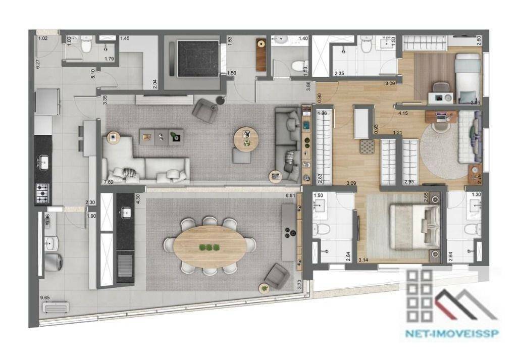 Apartamento à venda com 4 quartos, 158m² - Foto 23