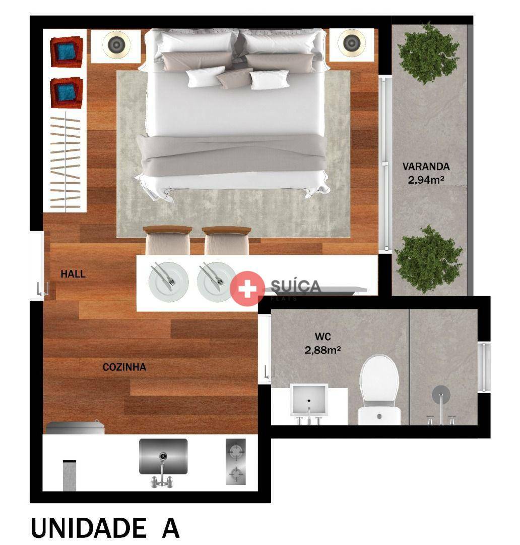 Apartamento à venda com 1 quarto, 32m² - Foto 17