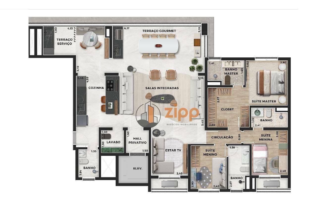 Apartamento à venda com 3 quartos, 148m² - Foto 12