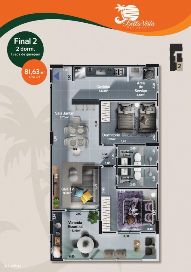 Apartamento à venda com 2 quartos, 72m² - Foto 12