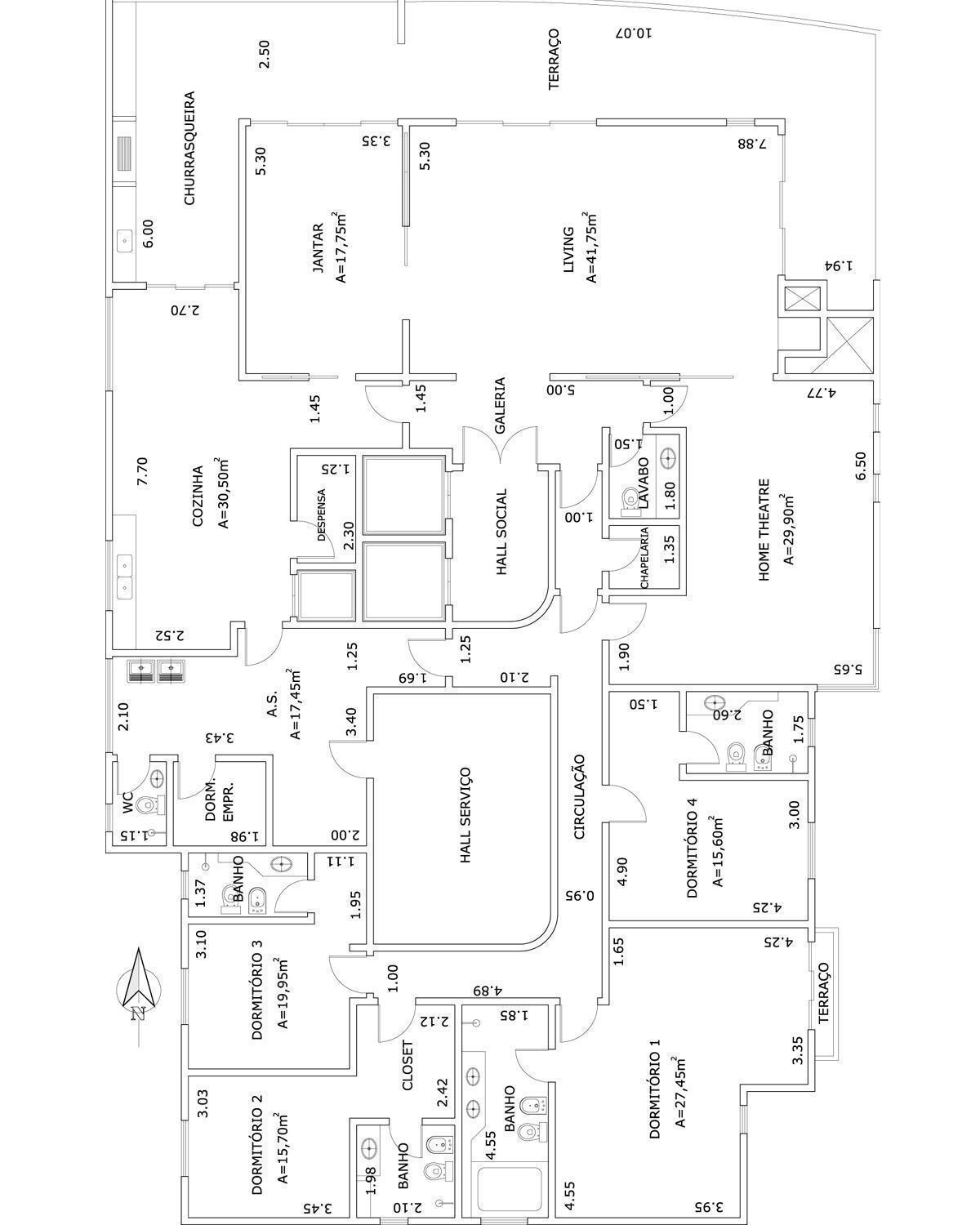 Apartamento à venda com 4 quartos, 374m² - Foto 5