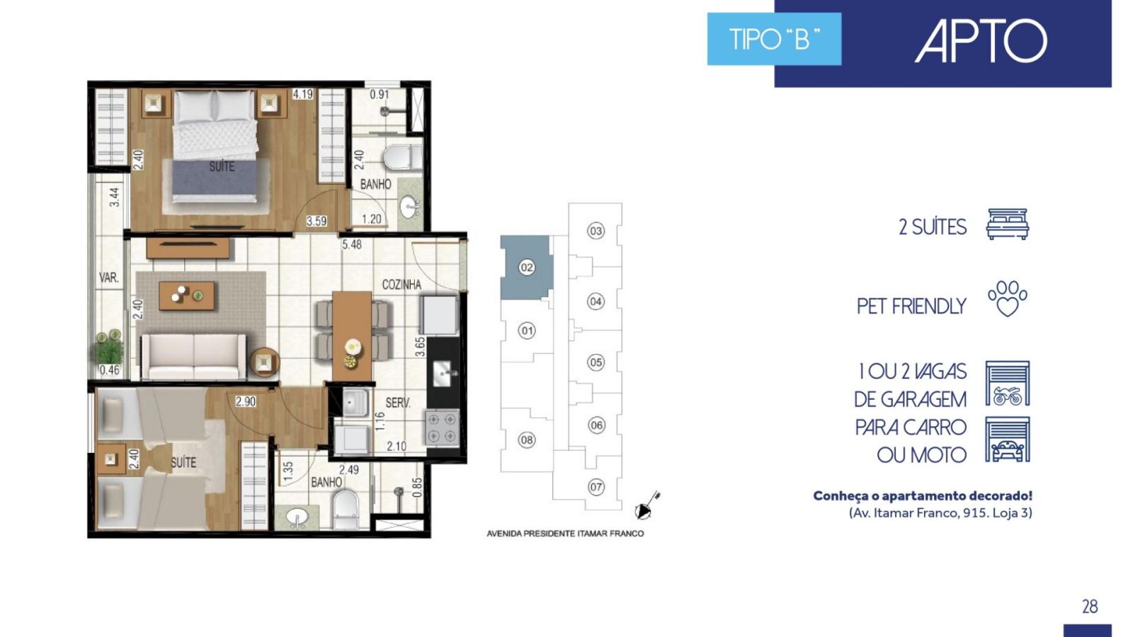 Apartamento à venda com 2 quartos, 50m² - Foto 20