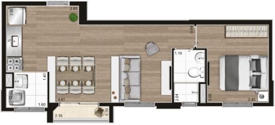 Apartamento à venda com 2 quartos, 37m² - Foto 19