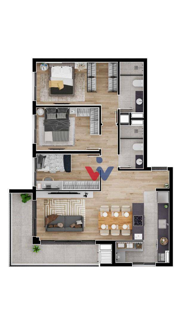 Apartamento à venda com 2 quartos, 62m² - Foto 20