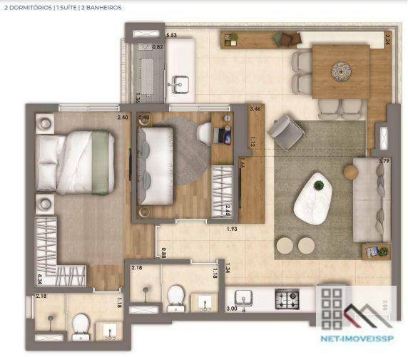 Apartamento à venda com 2 quartos, 63m² - Foto 20