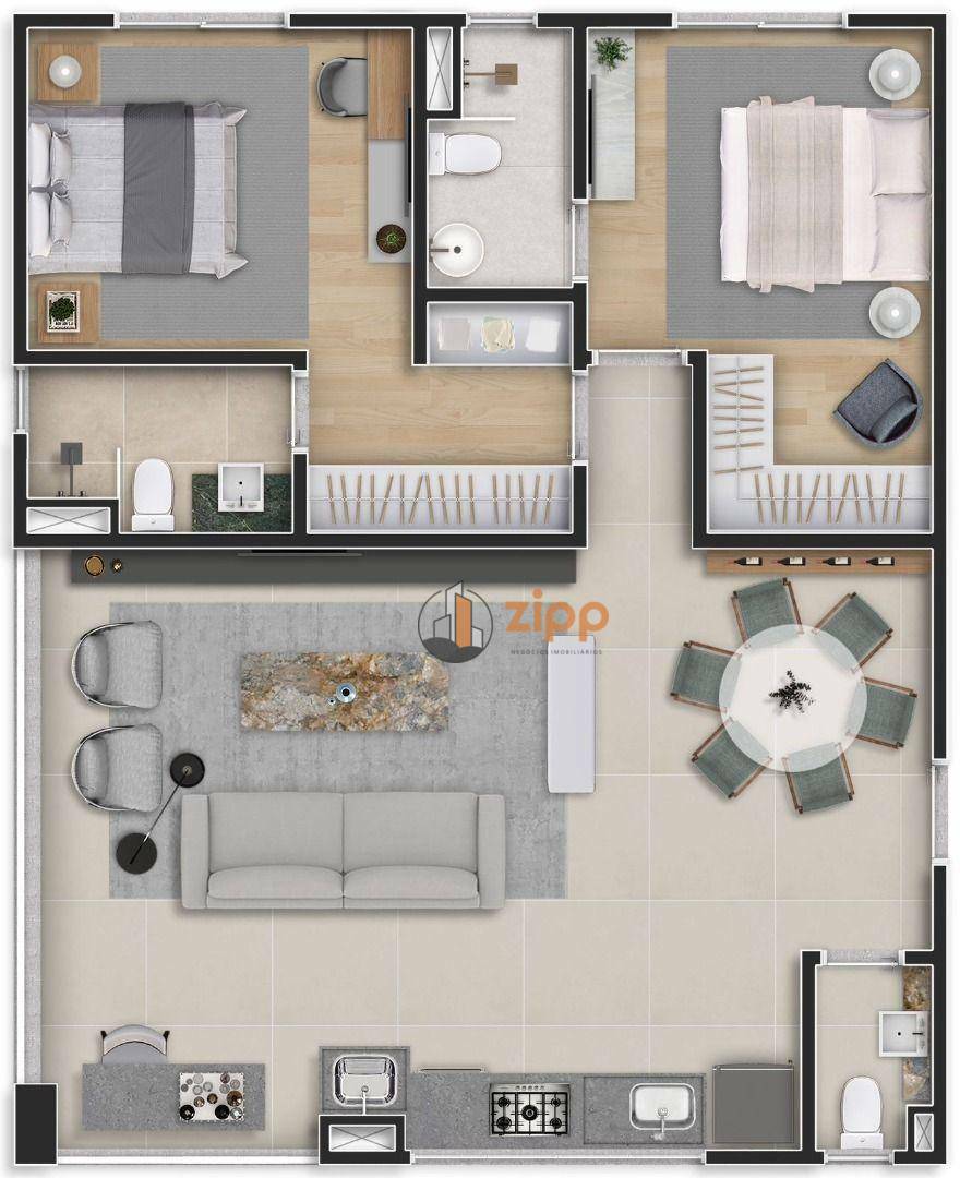 Apartamento à venda com 1 quarto, 33m² - Foto 14