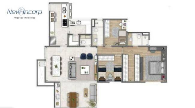 Apartamento à venda com 3 quartos, 122m² - Foto 19