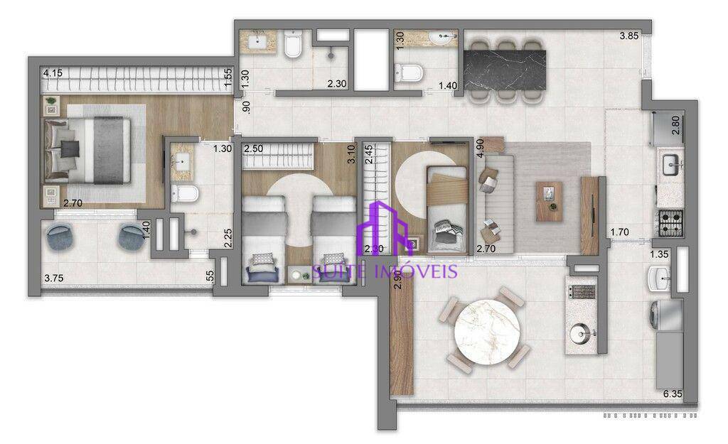 Apartamento à venda com 3 quartos, 138m² - Foto 23