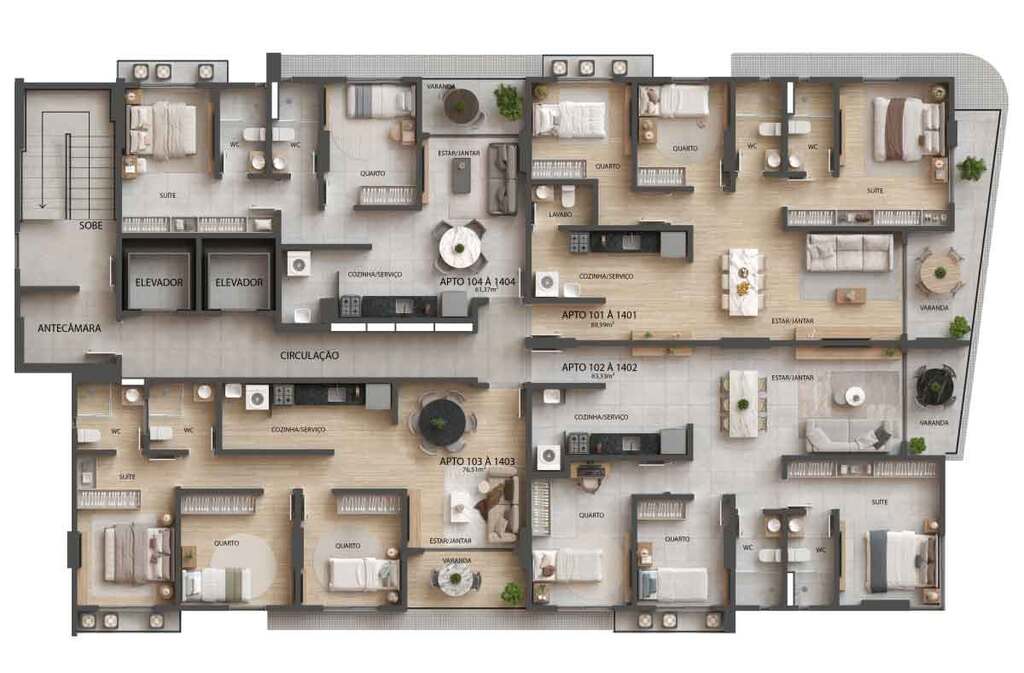 Apartamento à venda com 2 quartos, 6459m² - Foto 17