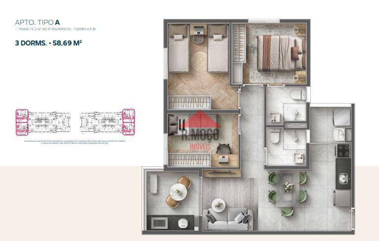 Apartamento, 2 quartos, 48 m² - Foto 29