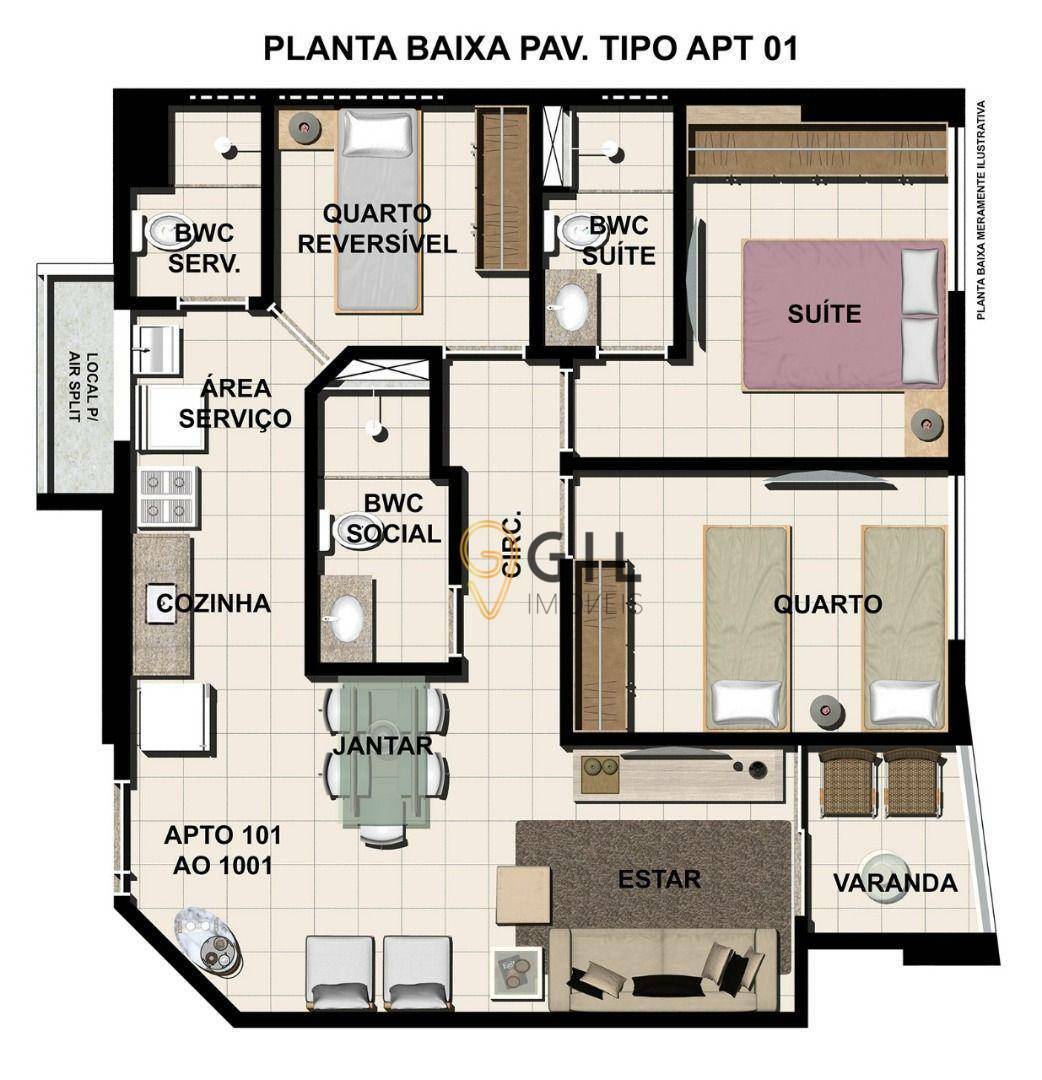 Apartamento à venda com 2 quartos, 64m² - Foto 17