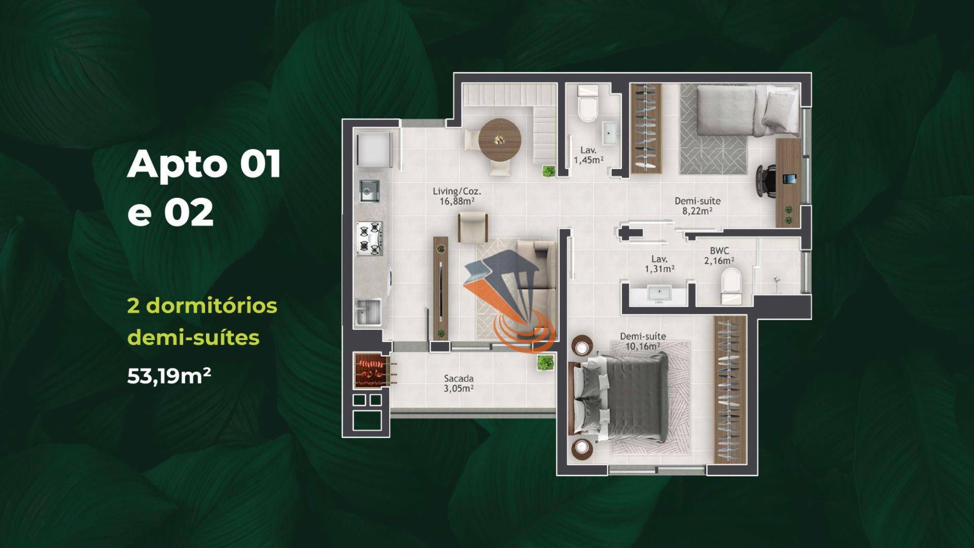 Apartamento à venda com 2 quartos, 53m² - Foto 19