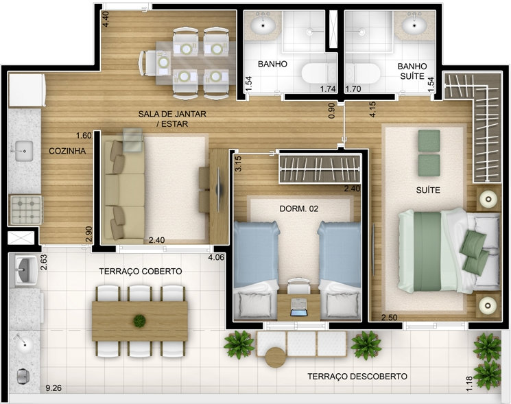 Apartamento à venda com 2 quartos, 73m² - Foto 13