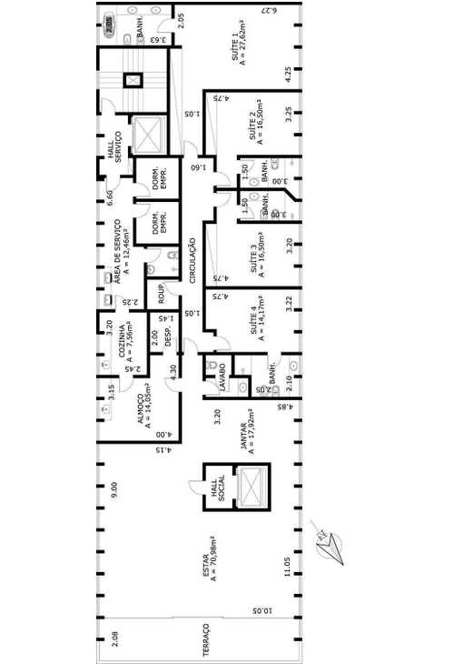 Apartamento à venda com 4 quartos, 360m² - Foto 4