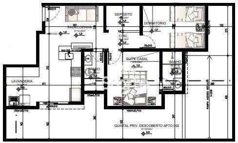 Apartamento à venda com 2 quartos, 47m² - Foto 8