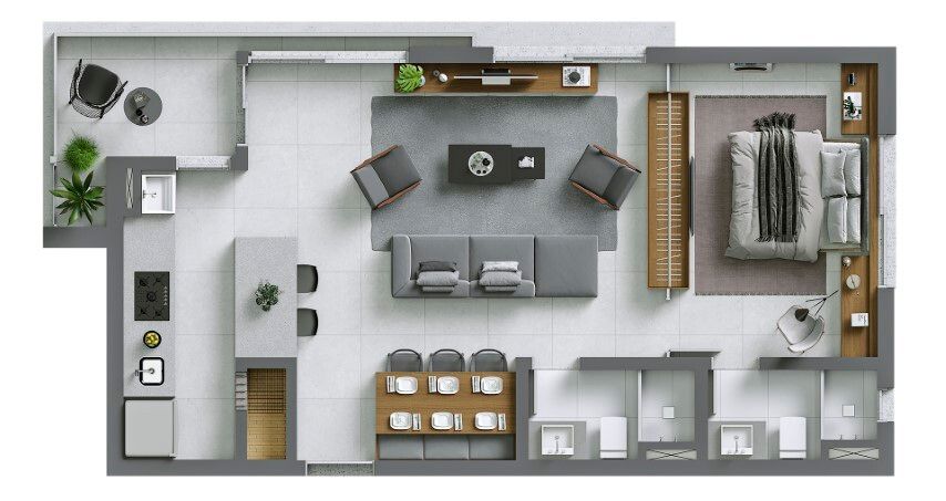 Apartamento à venda com 2 quartos, 80m² - Foto 7