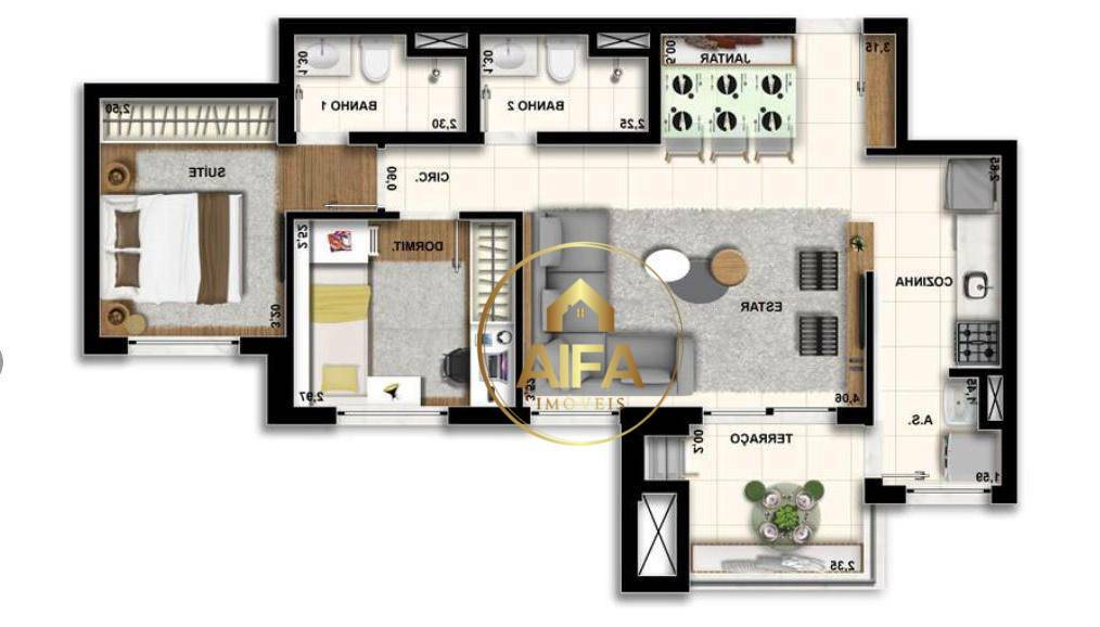 Apartamento à venda com 2 quartos, 70m² - Foto 22