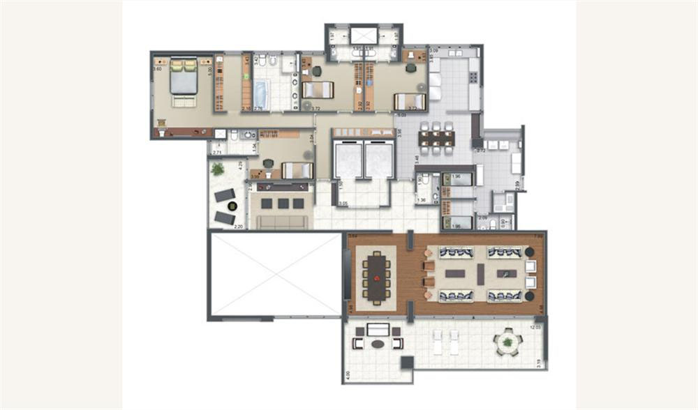 Apartamento à venda com 4 quartos, 332m² - Foto 2