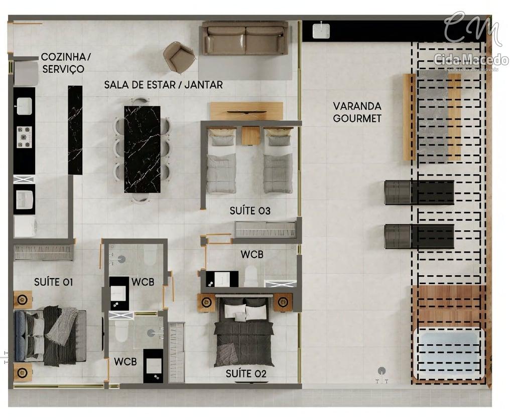 Flat/Apart Hotel à venda com 3 quartos, 136m² - Foto 39